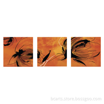 Hotel Lobby Wall Decoration Semi Abstract Modern Flower Art Paintings